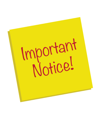  Important Notice!